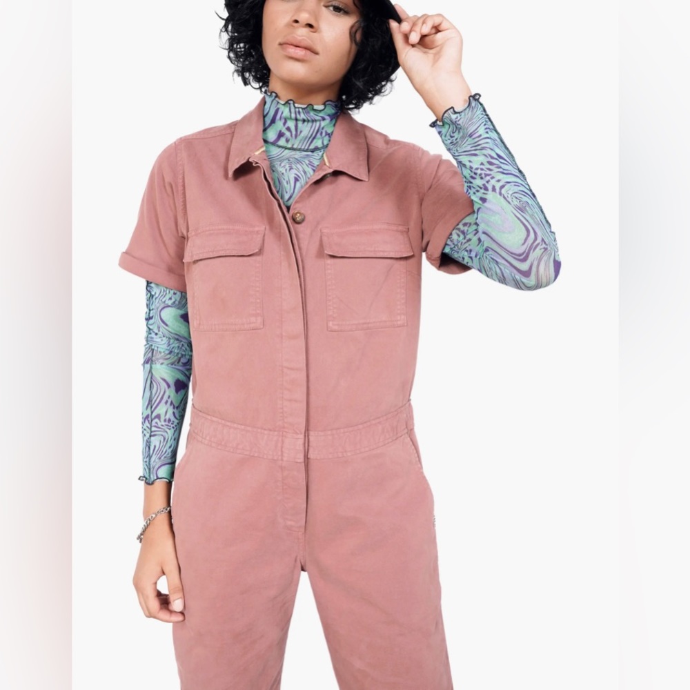 Dusty rose Wildfang coverall